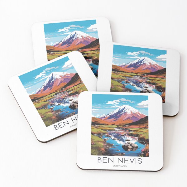 Item preview, A Pop Art Travel Print of Ben Nevis - Scotland  designed and sold by StudioRedKoala.