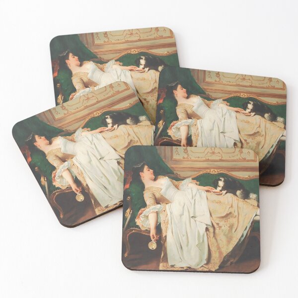 Item preview, Woman and Dog Portrait, Vintage Wall Art designed and sold by vintagevivian.