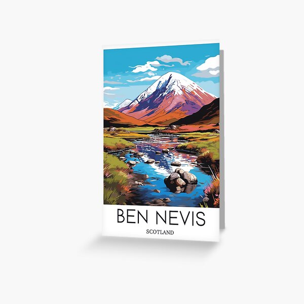 Item preview, A Pop Art Travel Print of Ben Nevis - Scotland  designed and sold by StudioRedKoala.
