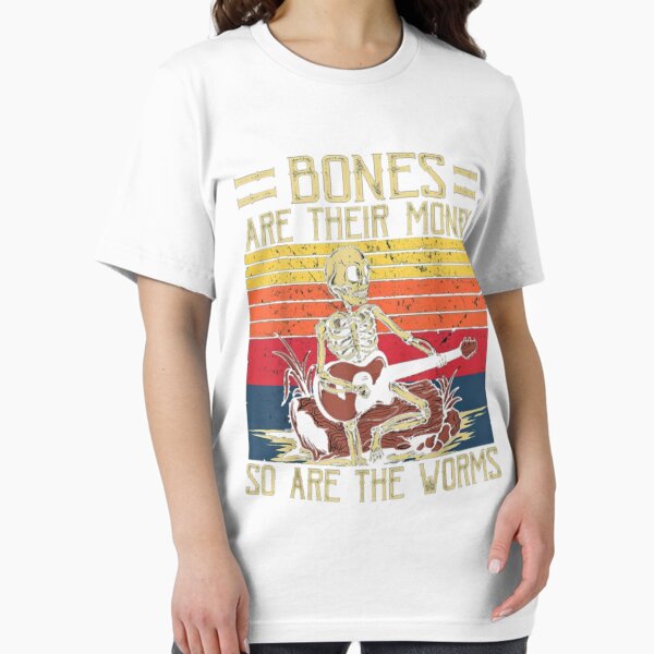 Item preview, Bones Are Their Money Skeleton Playing Guitar Retro Vintage Classic designed and sold by maverickujco.