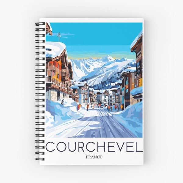 Item preview, A Pop Art Travel Print of Courchevel - France  designed and sold by StudioRedKoala.