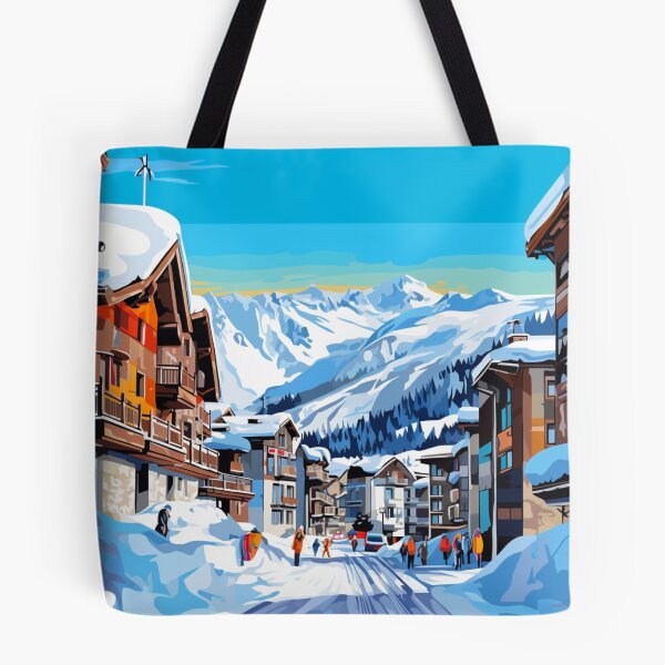 Item preview, A Pop Art Travel Print of Courchevel - France  designed and sold by StudioRedKoala.