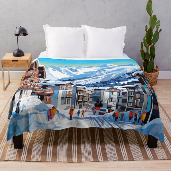Item preview, A Pop Art Travel Print of Courchevel - France  designed and sold by StudioRedKoala.