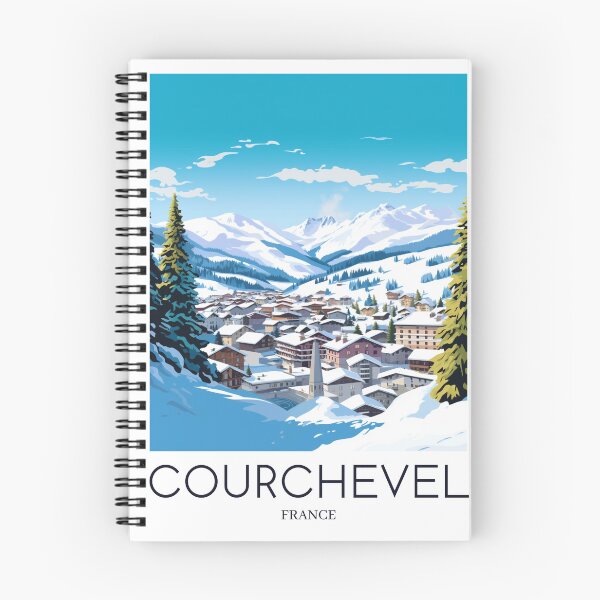 Item preview, A Pop Art Travel Print of Courchevel - France  designed and sold by StudioRedKoala.