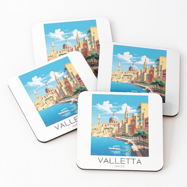Item preview, A Pop Art Travel Print of Valletta - Malta  designed and sold by StudioRedKoala.
