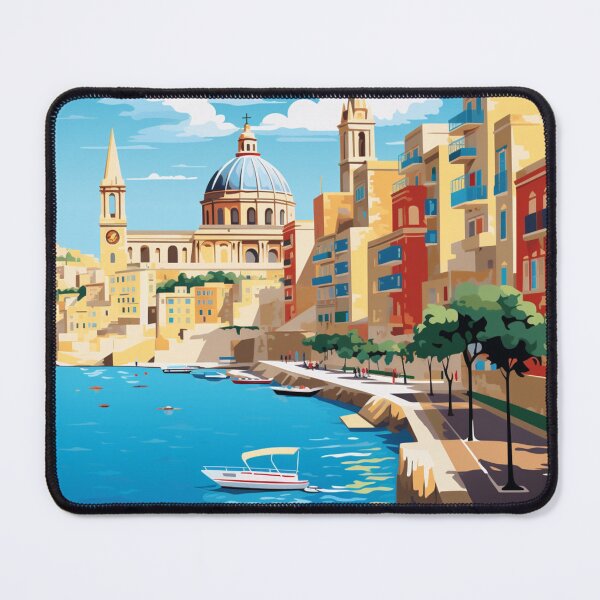 Item preview, A Pop Art Travel Print of Valletta - Malta  designed and sold by StudioRedKoala.