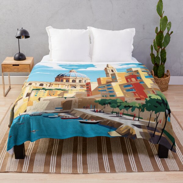 Item preview, A Pop Art Travel Print of Valletta - Malta  designed and sold by StudioRedKoala.