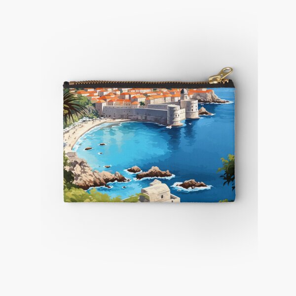 Item preview, A Pop Art Travel Print of Dubrovnik - Croatia  designed and sold by StudioRedKoala.