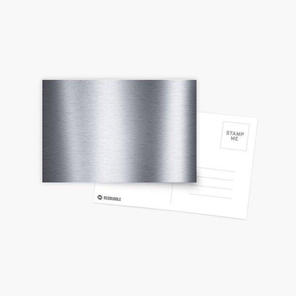 Stainless steel, metal, texture, #Stainless, #steel, #metal, #texture, #StainlessSteel  Postcard