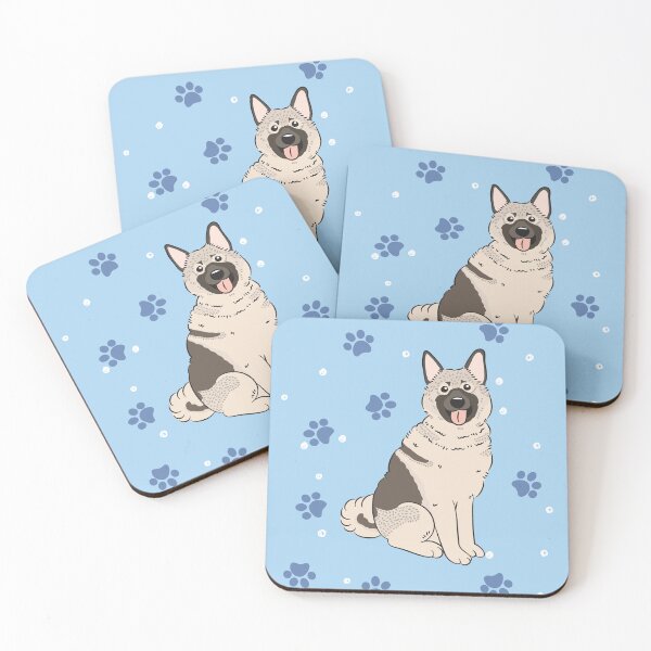 Item preview, Cute Norwegian Elkhound Dog 1 designed and sold by Lulupainting.