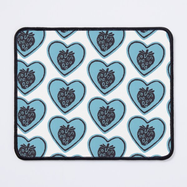 Item preview, corazón de fresa azul, blue strawberry heart designed and sold by ASTRALEXIA.