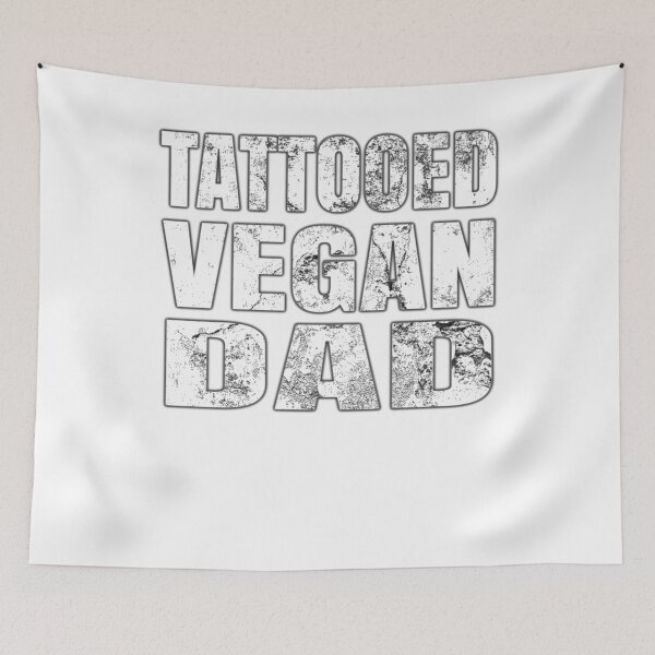 Item preview, Tattooed Vegan Dad Veganism Father's Day Gift designed and sold by Kiwi-Tienda2017.