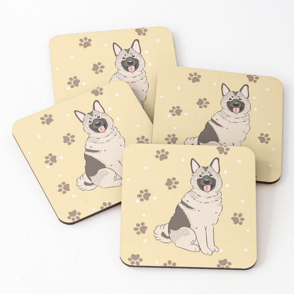 Item preview, Cute Norwegian Elkhound Dog 2 designed and sold by Lulupainting.