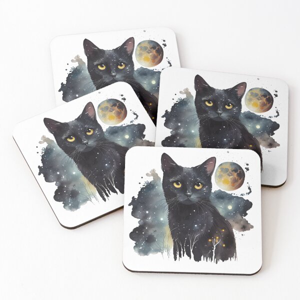 Item preview, Nighttime Kitty designed and sold by Claire’s Colorful Creations .