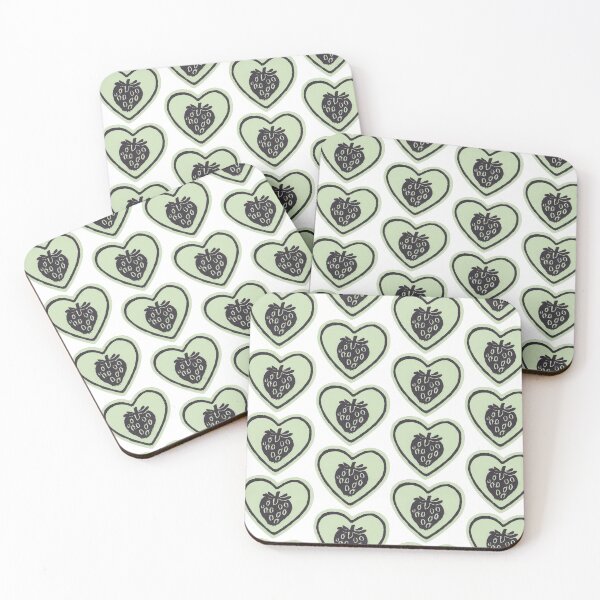 Artikelvorschau, corazón de fresa verde, grünes Erdbeerherz entworfen und verkauft von ASTRALEXIA.