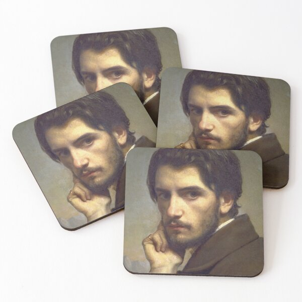 Item preview, Vintage Man Portait, Handsome Brooding Man Art designed and sold by vintagevivian.