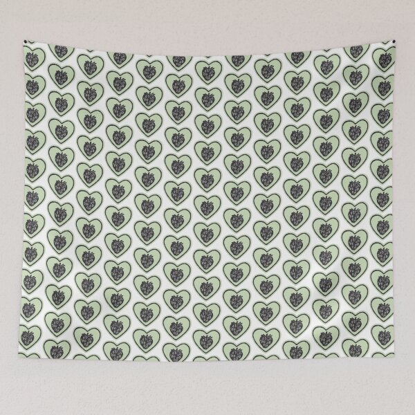 Item preview, corazón de fresa verde, corazón de fresa verde designed and sold by ASTRALEXIA.