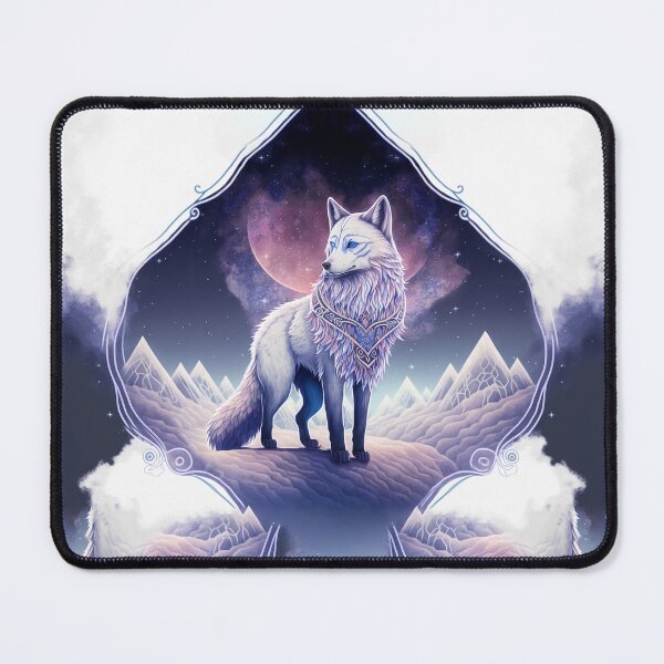 Item preview, Aurora Arctic Fox - Purple Fantasy Art | Dire Wolf designed and sold by dndivination.
