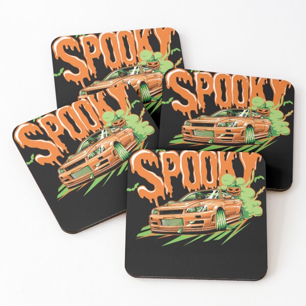 Item preview, Spooky Halloween R34 Green  designed and sold by ROBESALAT.