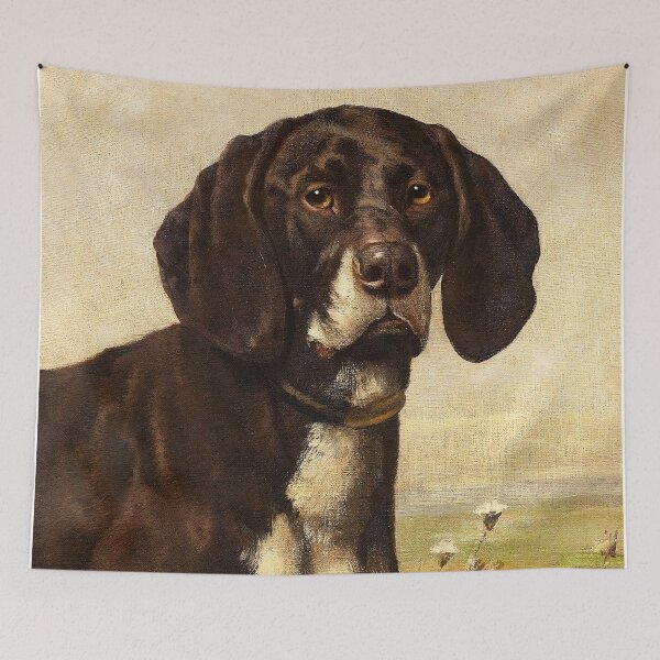 Item preview, Chocolate Lab Dog Vintage Dog Portrait designed and sold by vintagevivian.