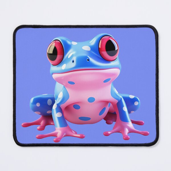Item preview, 3D Pink and Blue Frog designed and sold by BrittsGraphics.