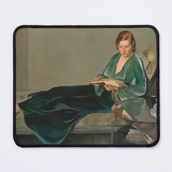Item preview, Woman Reading Book, Vintage Woman Portrait designed and sold by vintagevivian.