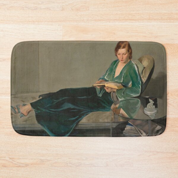 Item preview, Woman Reading Book, Vintage Woman Portrait designed and sold by vintagevivian.
