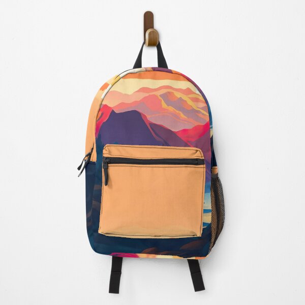 Item preview, Mountain Range Sunset Illustration designed and sold by Digi-Artsy.