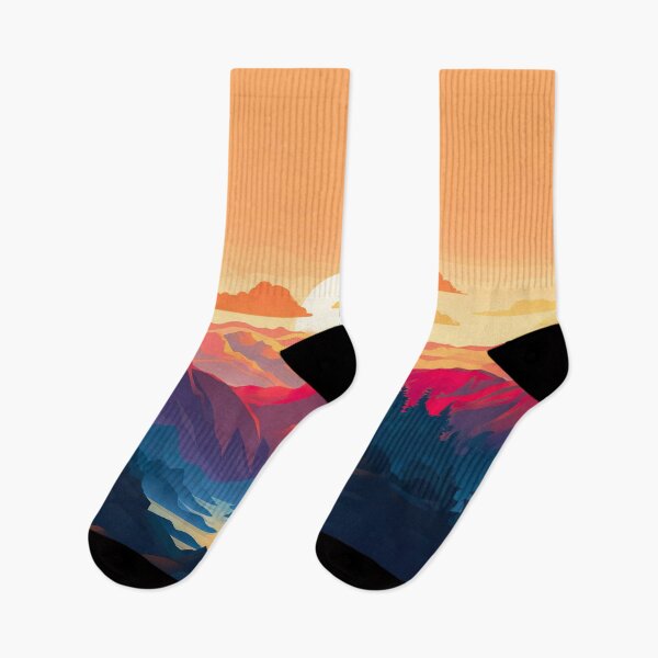 Item preview, Mountain Range Sunset Illustration designed and sold by Digi-Artsy.