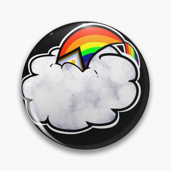 Item preview, Progress pride flag coming out of a cloud designed and sold by BreeCreatesArts.