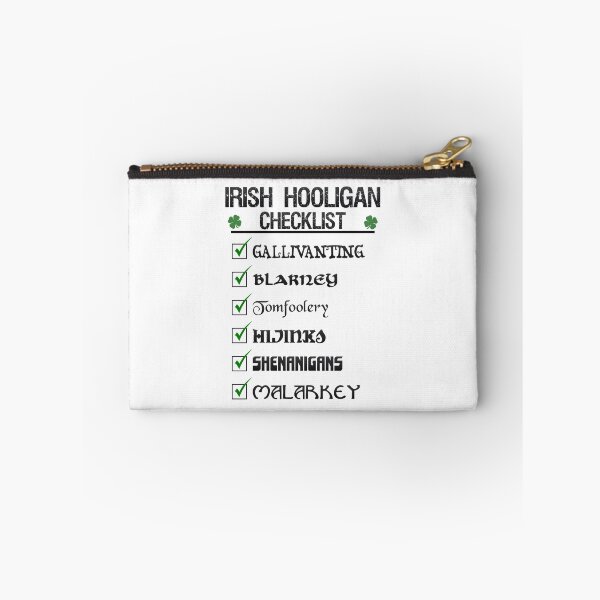 Item preview, Irish Hooligan Checklist Funny St Patrick's Day Blarney Malarkey Shenanigans designed and sold by DropPoint10.