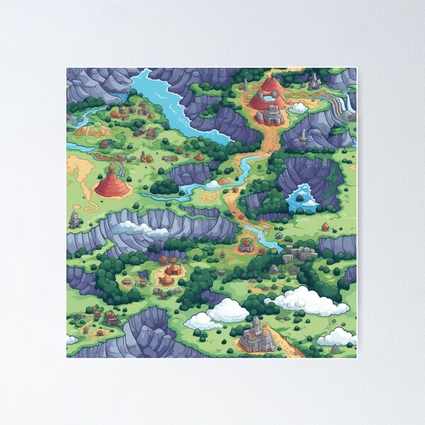 Poster of the map you got when you first got the game. Used to be