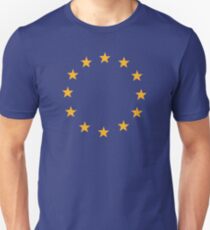 Europa Flagge Sternen Slim Fit T-Shirt