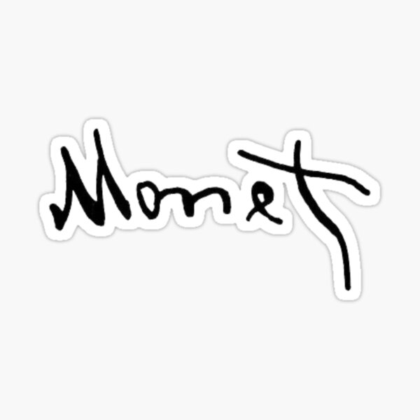 Item preview, Claude Monet Signature - Impressionist Artist designed and sold by YonderAndBeyond.