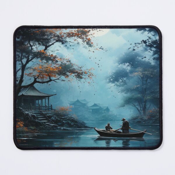 Item preview, Chilly Autumn Pond designed and sold by WildRootty.