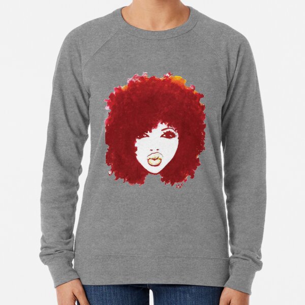 Curly Afro Autumn Proud Of Natural Hair T-Shirt Lightweight Sweatshirt