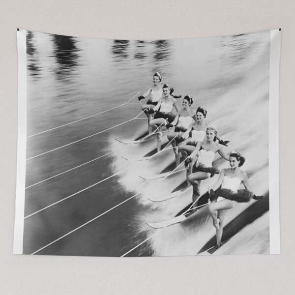 Item preview, Row Of Women Water Skiing Classic Poster designed and sold by jamezsimon.
