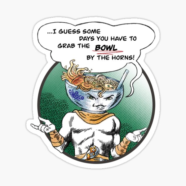 Bowl person Sticker