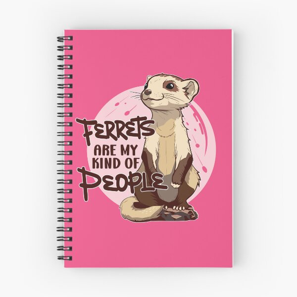 Item preview, Cute Anime Ferret - Ferrets are my Kind of People - Pink Design designed and sold by propellerhead.
