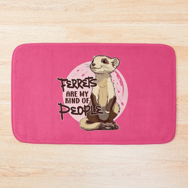 Item preview, Cute Anime Ferret - Ferrets are my Kind of People - Pink Design designed and sold by propellerhead.