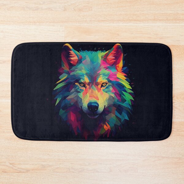 Item preview, Colorful Neon Paint Wolf designed and sold by Digi-Artsy.