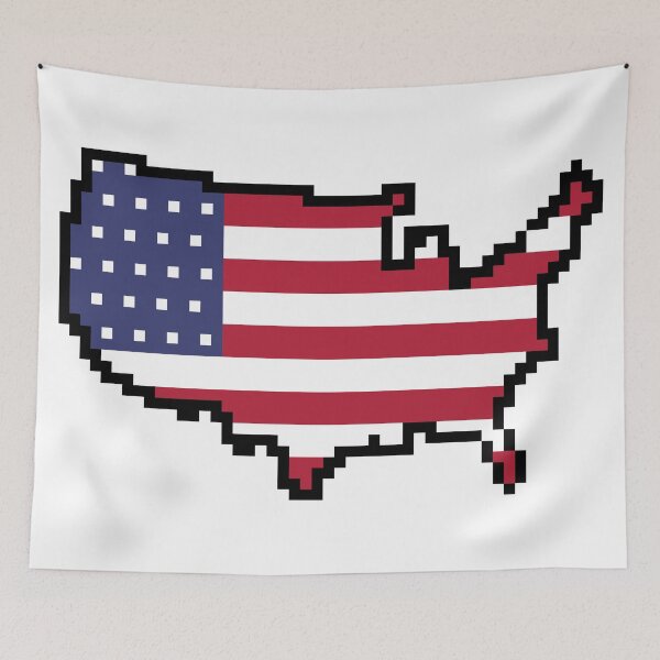 Item preview, 8-bit United States of America designed and sold by GraphicBazaar.