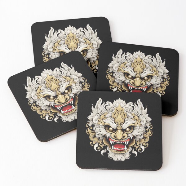 Item preview, Mystical Barong Balinese Vector Art designed and sold by eyestetix.