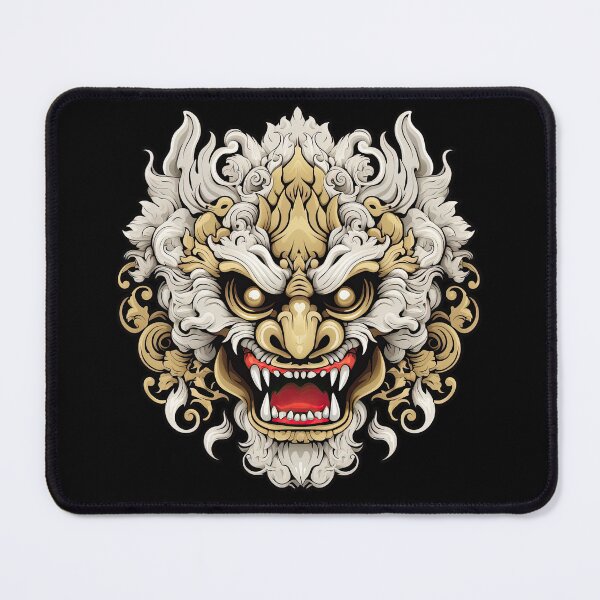Item preview, Mystical Barong Balinese Vector Art designed and sold by eyestetix.