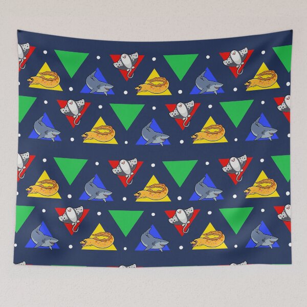 Item preview, Sea Creature Triangles - Shark, Eel and Ray! designed and sold by DinoDoggie.