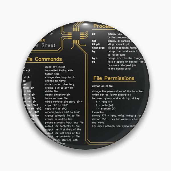 Item preview, Linux Cheat Sheet designed and sold by greatachilles.
