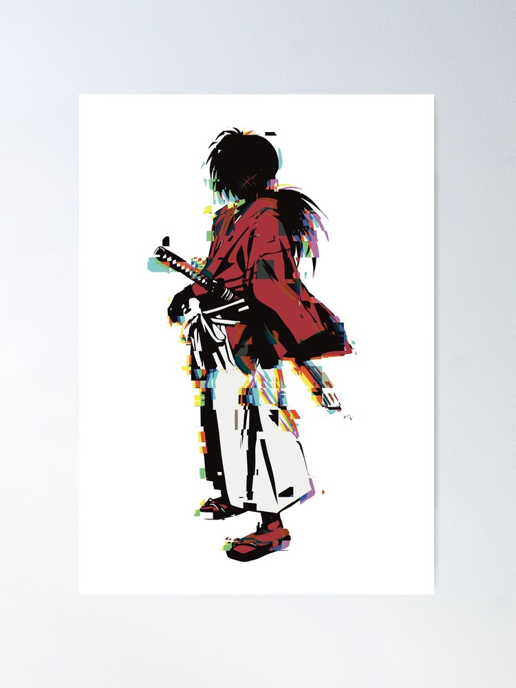 Rurouni Kenshin Samurai X' Poster, picture, metal print, paint by  Silhouette Anime Art