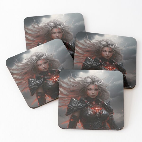 Item preview, female warrior lightning storm designed and sold by boldbrushstroke.