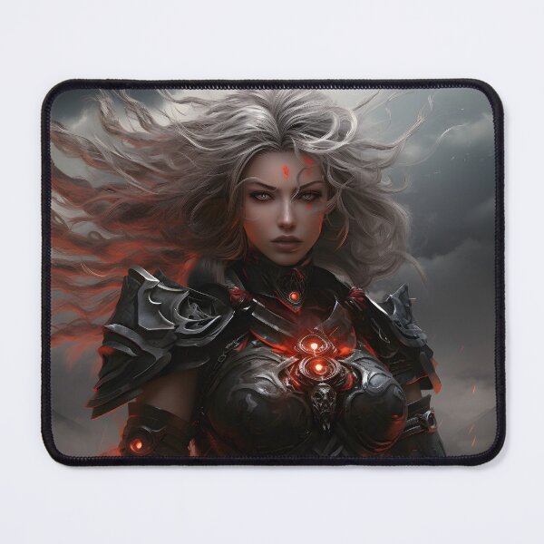 Item preview, female warrior lightning storm designed and sold by boldbrushstroke.