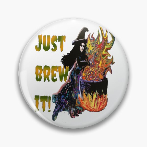 Item preview, Just Brew It - Halloween Witch designed and sold by Karen Simon.